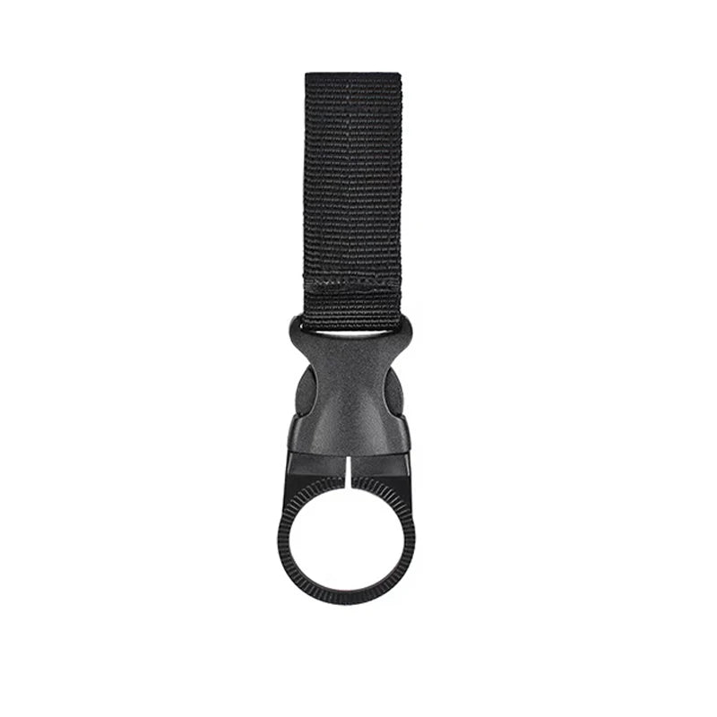 Outdoor Nylon EDC Carabiner Water Bottle Holder - Webbing Buckle Hook Clip for Backpack Belt Camping & Climbing