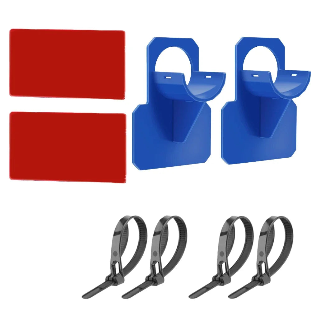 Swimming Pool Hose Support Bracket Set (1-2 Pieces) - Universal Pipe Holder for Intex Above Ground Pools with Tie Clamp Mount - Compatible with 30-38mm Hose Outlets