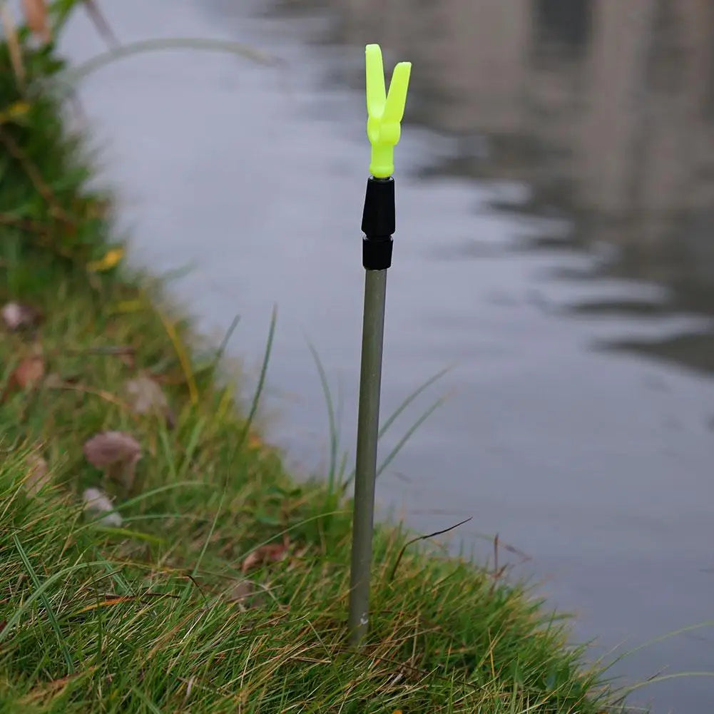 Telescopic Fishing Rod Holder - Adjustable 50-80cm Extending Bankstick Stand with Rod Rest Bracket for Fishing Accessories