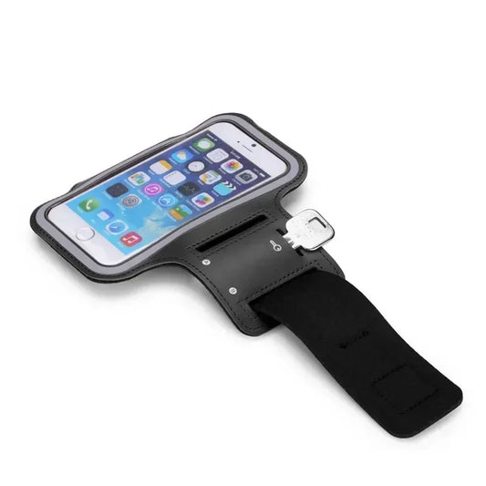 5.5 Inch Sports Phone Armband - Universal Smartphone Holder for Running and Gym (Compatible with Samsung and iPhone)