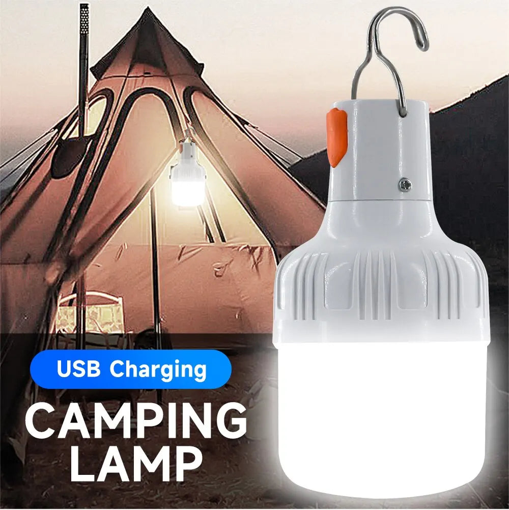 Outdoor USB Rechargeable LED Lamp Bulbs - High Brightness - Emergency Light - Portable Lantern - Night Lights