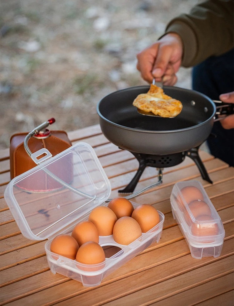 Portable Camping Egg Storage Container - Shockproof Outdoor Egg Carrier Box with Shatterproof Protection for Travel and Home