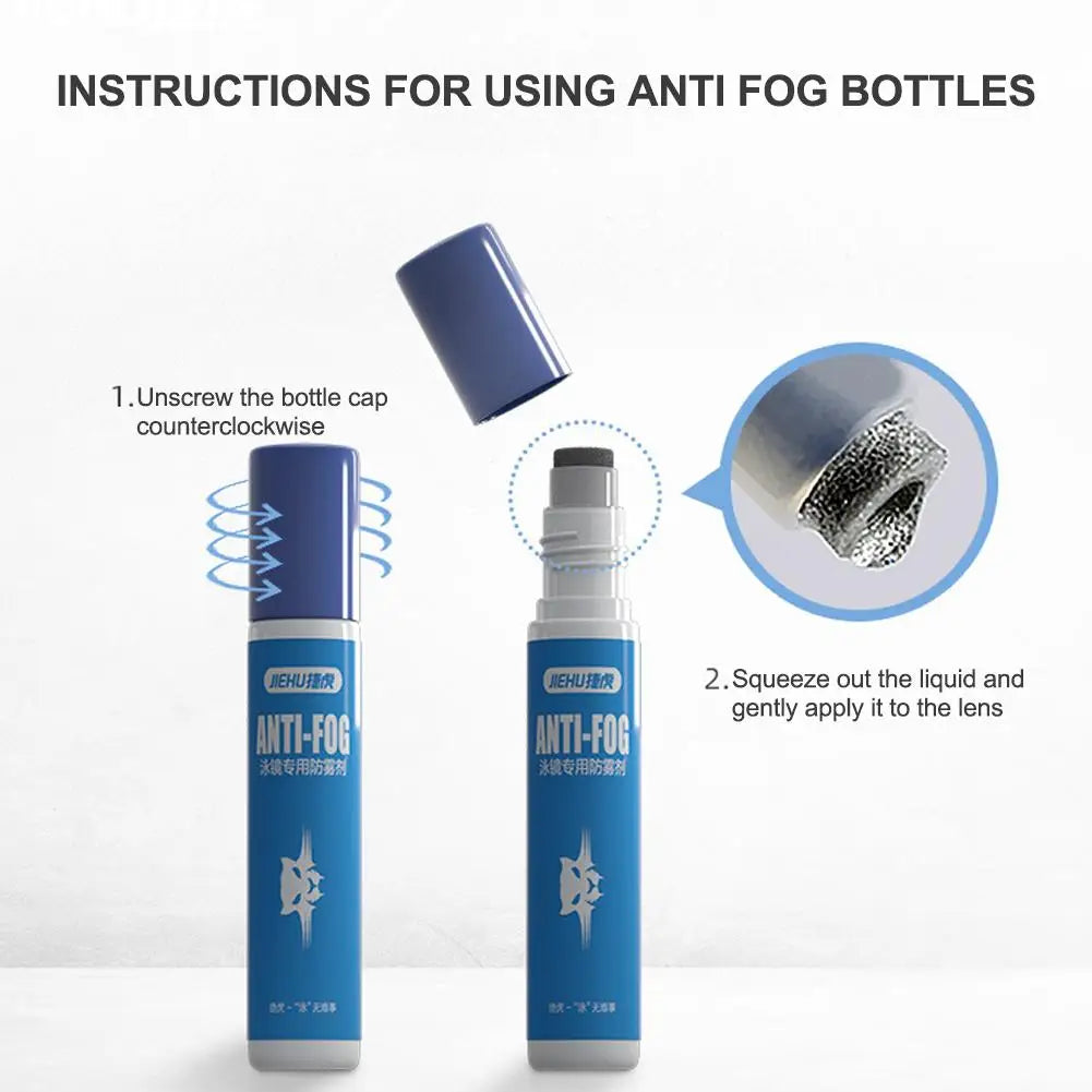 10ml Professional Anti-Fog Solution for Swimming Goggles & Diving Masks - Glass Lens Cleaner Spray Mist for Fog Prevention