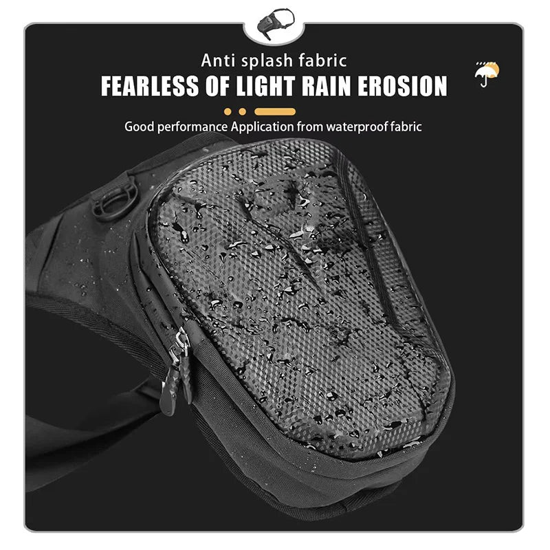 QS1 Tactical Leg Bag - Men's Waterproof Multifunctional Motorcycle Riding Storage Bag for Travel & Hiking