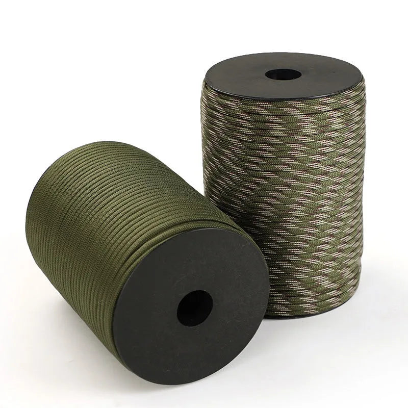Military Grade 550 Paracord - 100M 9-Core 4mm Survival Rope for Outdoor, Camping, Umbrella & Tent Applications