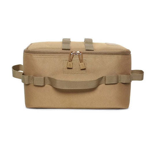 Large Capacity Camping Gas Canister Storage Bag - Multi-Purpose Outdoor Cookware & Ground Nail Tool Organizer Kit