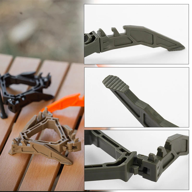 Universal Folding Gas Canister Tripod Stand - Portable Camping Stove Base Holder for Outdoor Gas Tank Support
