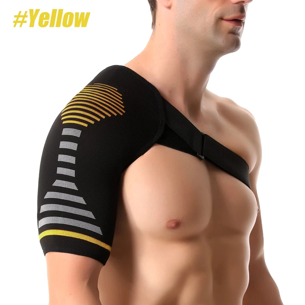 Compression Shoulder Brace - Adjustable Support for Rotator Cuff, Tendonitis, Dislocation & Shoulder Injuries (Men & Women)