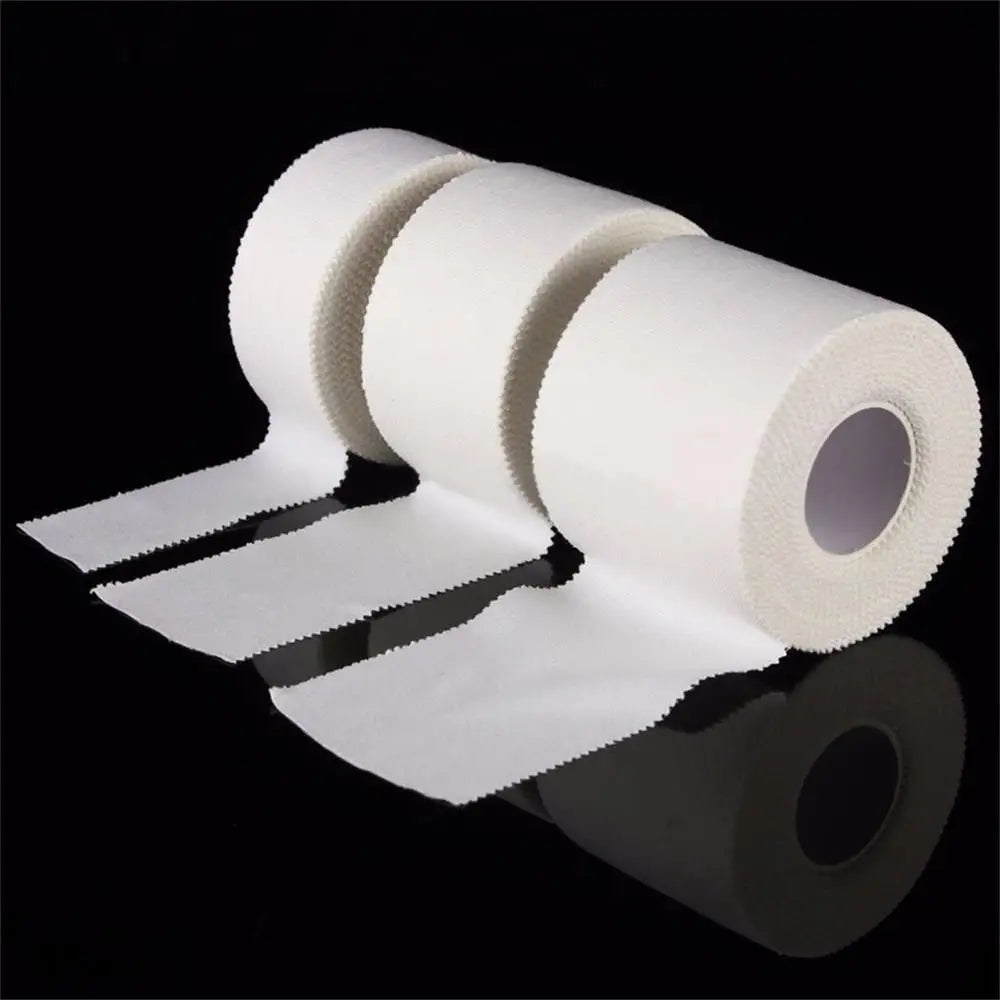 Premium Medical Waterproof Cotton Adhesive Tape - 12.5/25/50mm Roll - Sports Physiotherapy Elastic Bandage for Muscle Strain & Injury Support