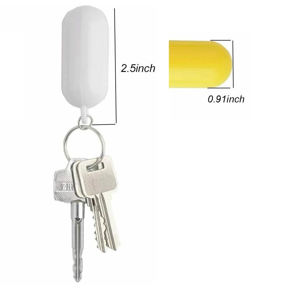 Marine Floating Keychain Set - 2 Pack Buoyant Key Ring Fenders for Boats, Kayaks & Sailing