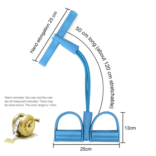 Pedal Pulling Resistance Band Sit-up Assistant with Slimming Belly Female Fitness Yoga Equipment Household Fitness Pulling Rope