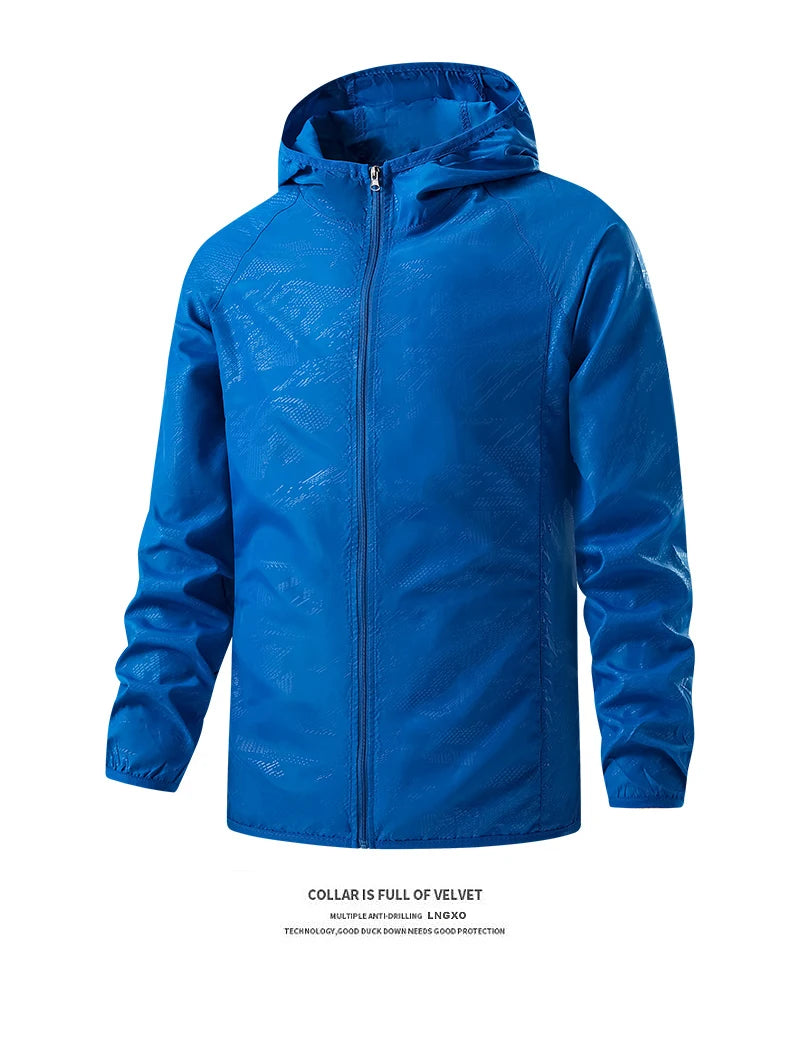 Unisex Waterproof Hiking Jacket - Sun Protection Windbreaker for Outdoor Camping & Climbing
