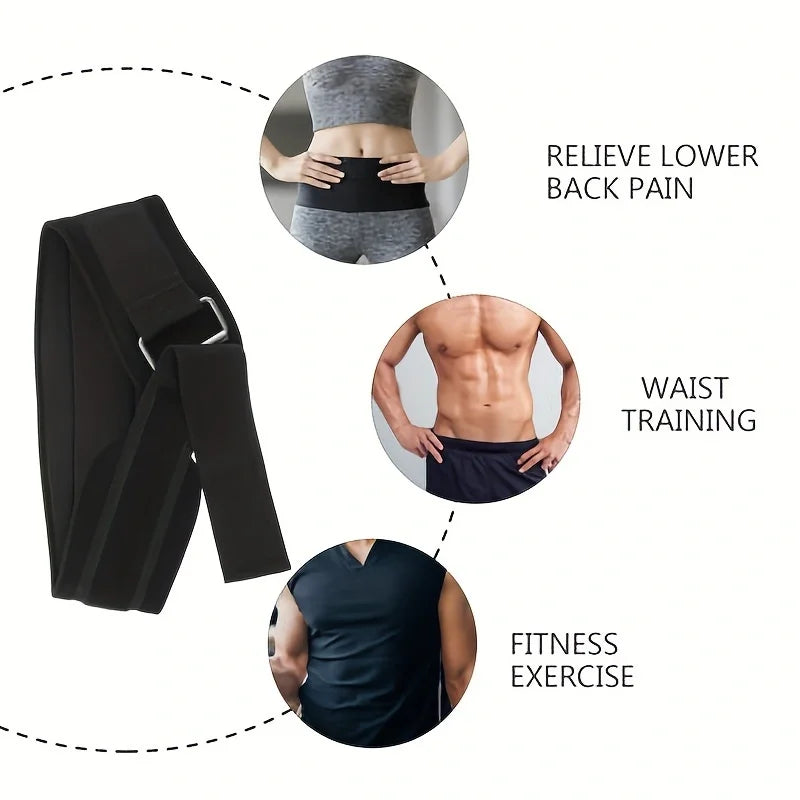 Enhanced Back Support Belt for Women & Men - Relieves Lower Back Pain & Provides All-Around Lumbar Support for Gym & Outdoor Sports