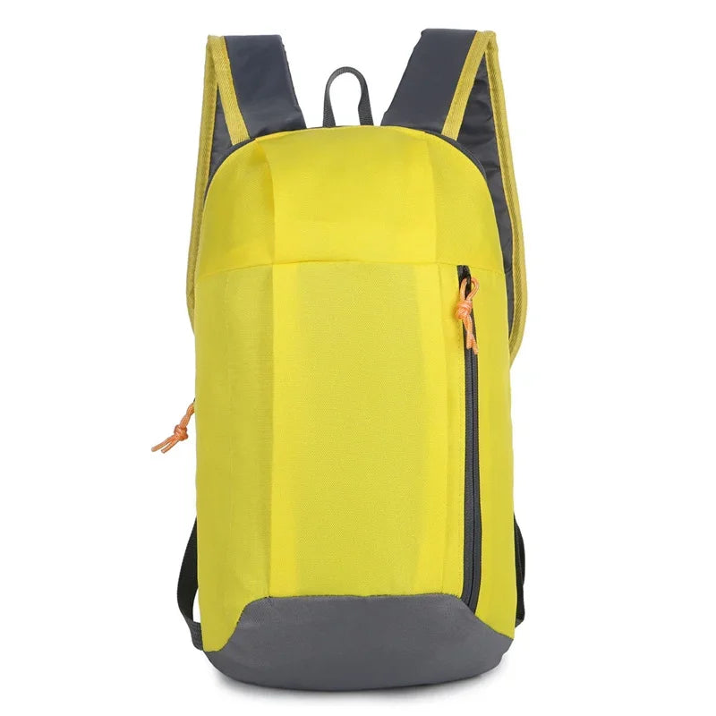 Pink Waterproof Nylon Sport Backpack - Small Gym Duffel Bag for Women Men Kids - Outdoor Fitness Travel Luggage