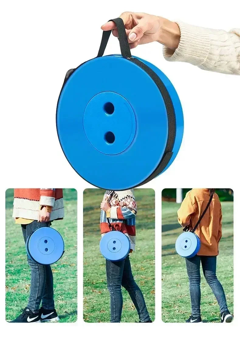 Lightweight Foldable Telescoping Stool - Premium Portable Design for Camping, Fishing & Travel