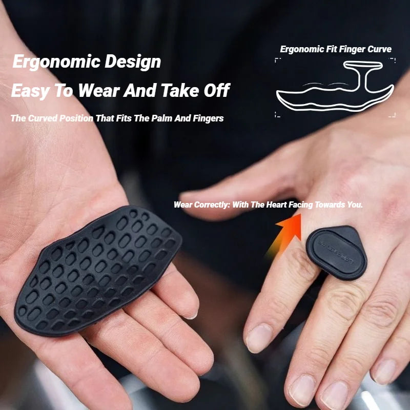 Flexible Fingerless Workout Gloves - 2 Pack Weight Lifting Grips for Men & Women Gym Training, Pull-Ups & Bodybuilding
