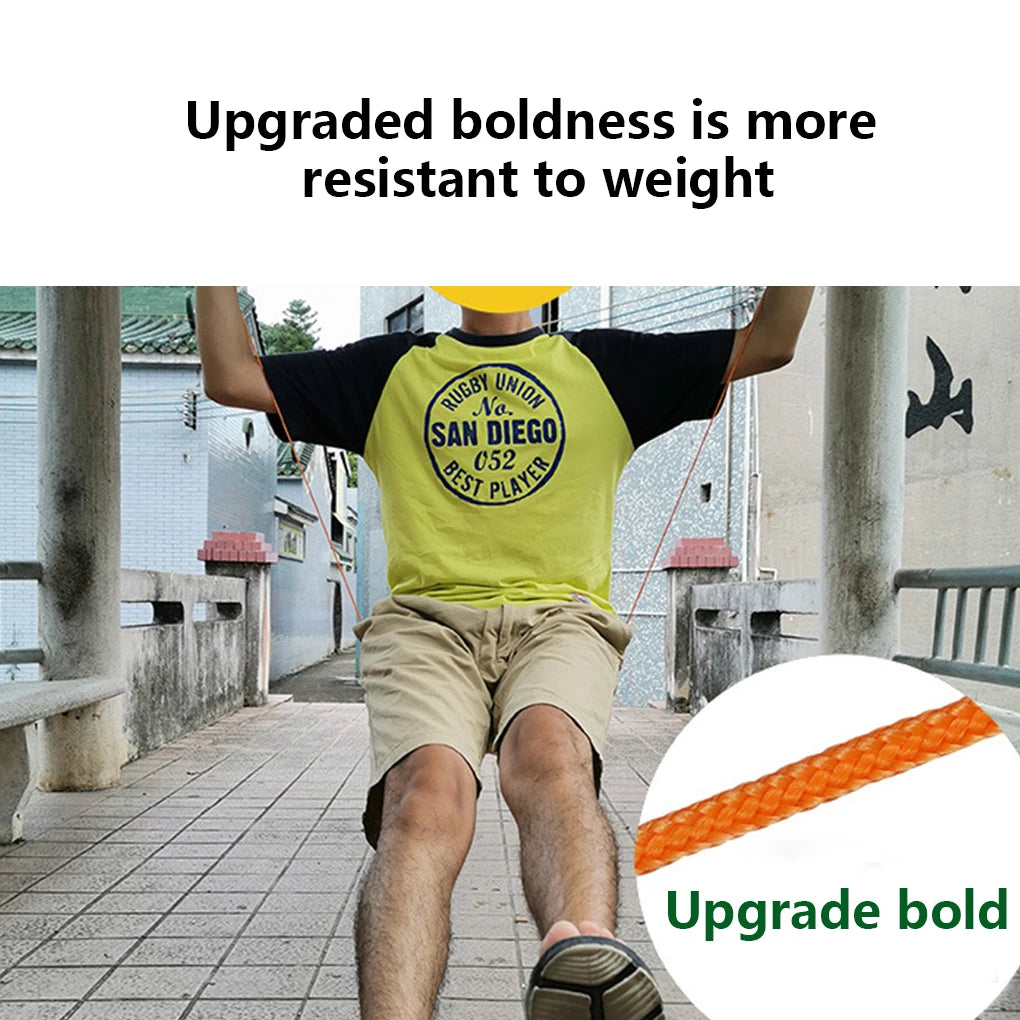 Retractable Outdoor Clothesline - Windproof Anti-Slip Laundry Drying Rope for Camping & Hotel Use