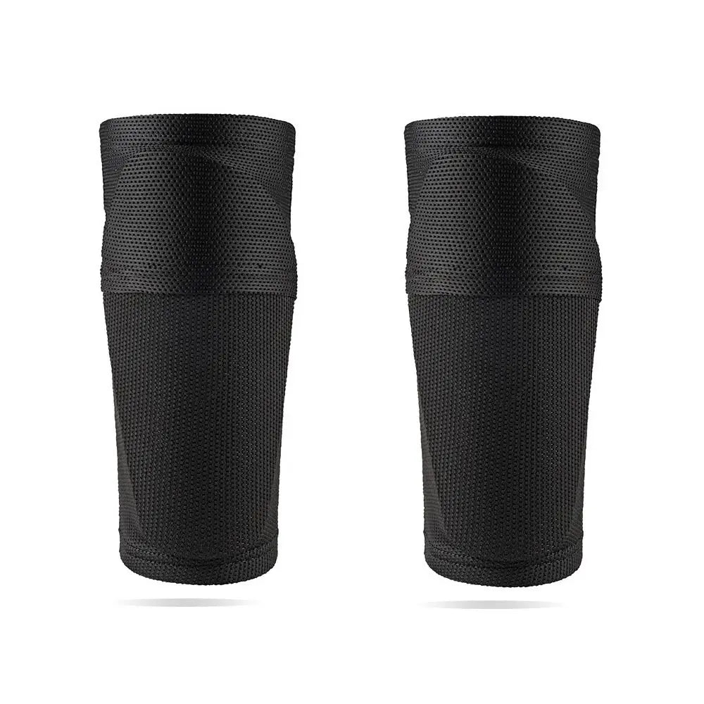 Professional Soccer Shin Guards - Nylon Leg Sleeves with Pocket Protection for Football Training