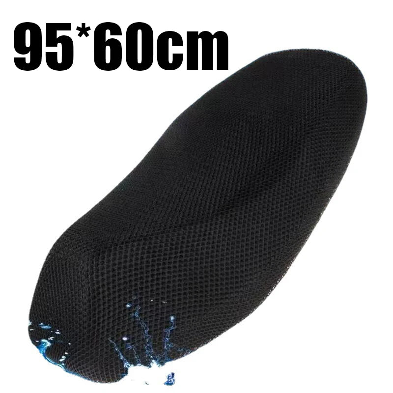 3D Mesh Motorcycle Seat Cover - Breathable Anti-Slip Cushion Pad for Scooters