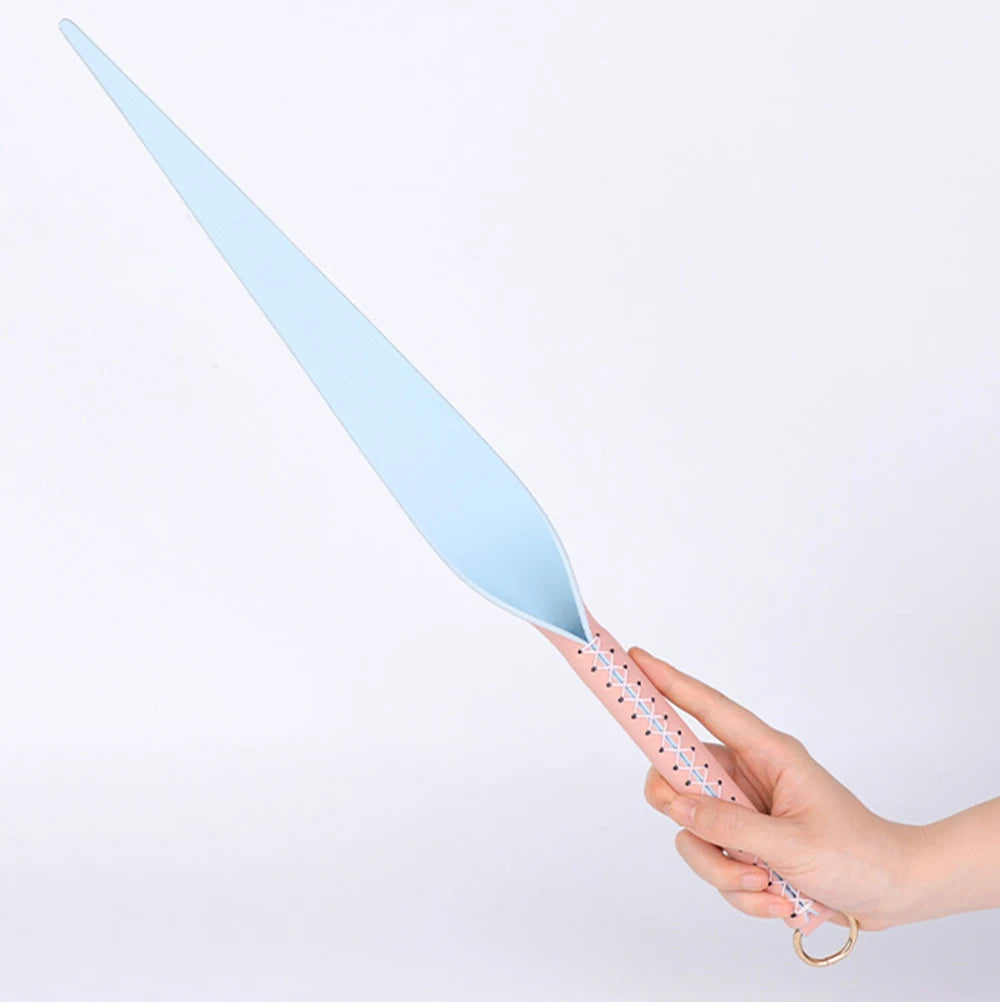 Premium Genuine Leather Equestrian Training Whip - Horse Riding Flogger Paddle for Professional Training