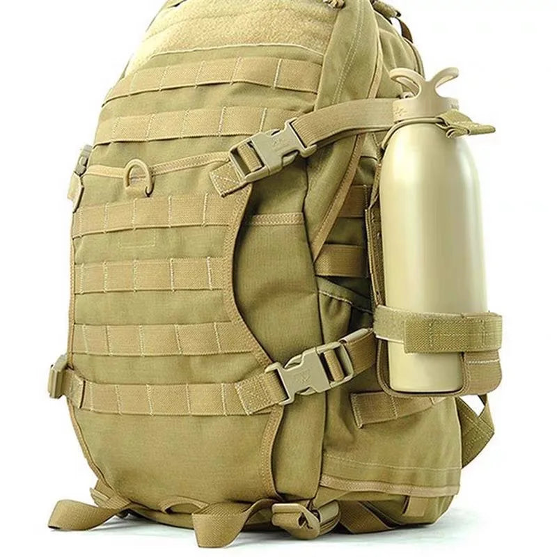 Tactical Water Bottle Holder - MOLLE Compatible Nylon Pouch for Outdoor Activities, Camping, Hiking, Hunting & Travel