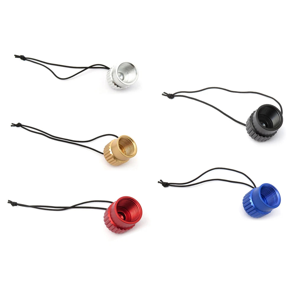 Aluminum DIN Tank Valve Dust Protection Cap - Scuba Diving Threaded Cover Plug with Multicolor Options (1 Piece)