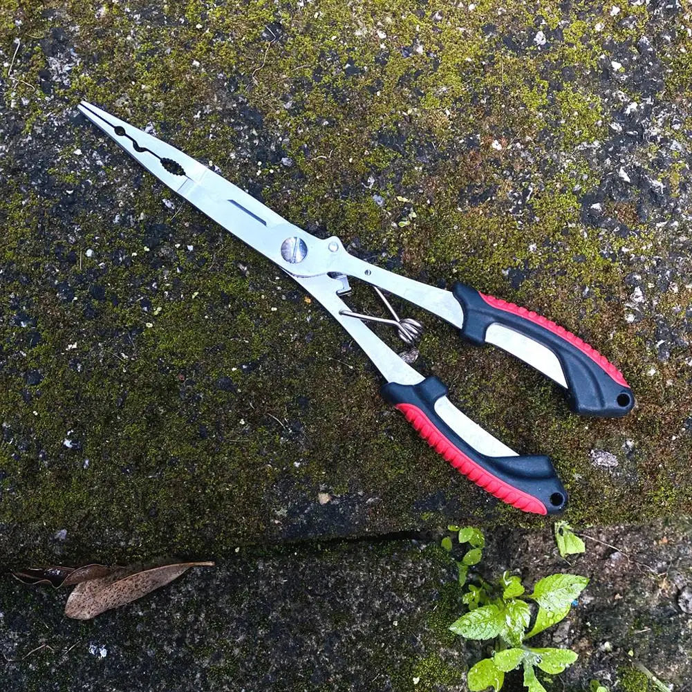 Ergonomic Fishing Pliers - Anti-Slip High-Strength Multifunctional Tool for Cutting Line and Tying Hooks