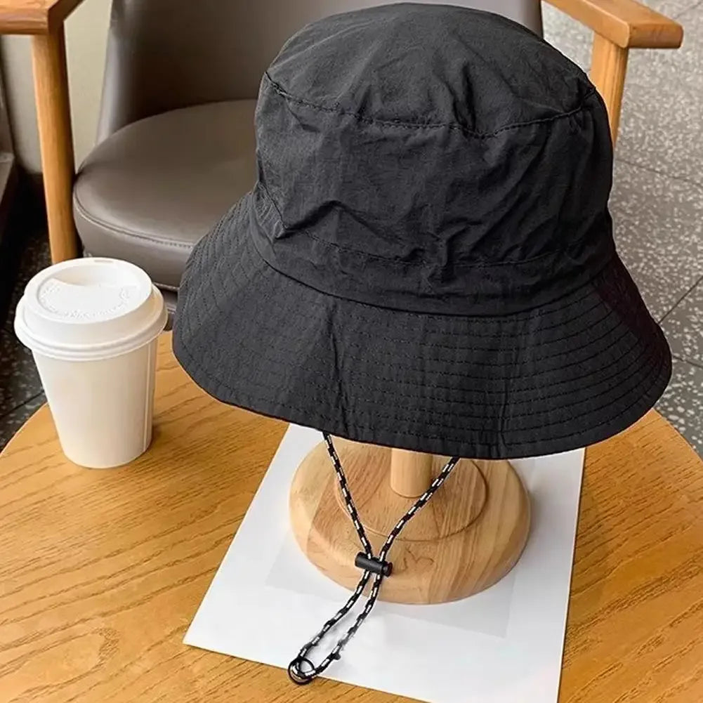 Unisex Waterproof Panama Bucket Hat - Anti-UV Sun Protection for Outdoor Camping, Hiking & Mountaineering