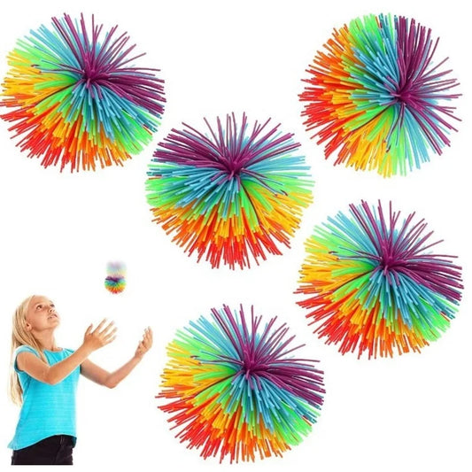 Colorful Rubber Wire Ball - 6/8/10cm Juggling Ball for Kids