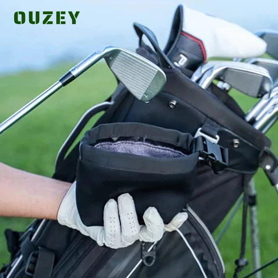 Waterproof Easy-Clean Portable Detachable Golf Scrub Bag - Enhance Club Performance On-The-Go - Essential Accessory for Golfers