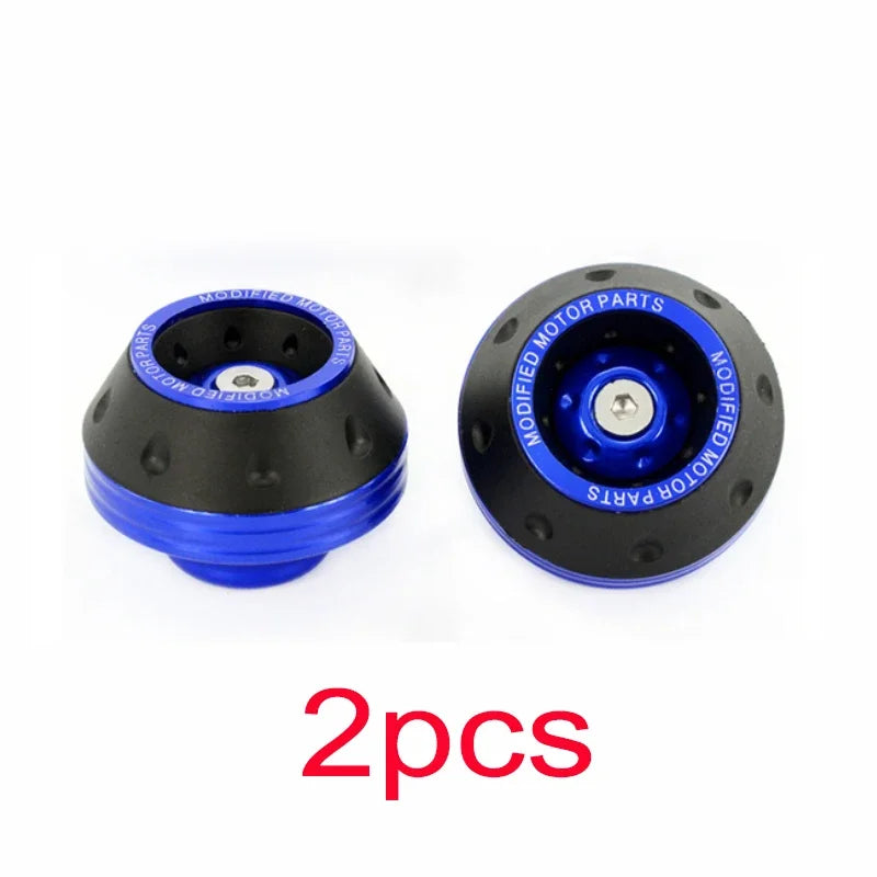 Motorcycle Front Fork Crash Protectors - 2/4Pcs Universal Alloy Wheel Protection Slider Cups for Motocross