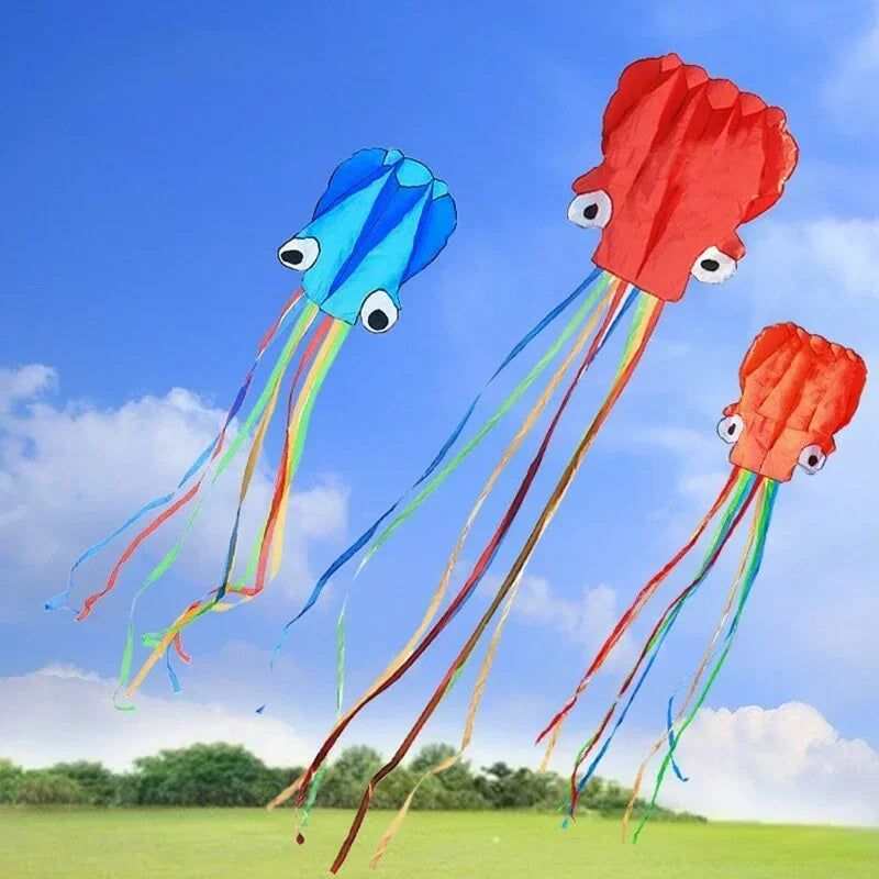 Octopus Design Flying Toys for Children & Adults - Professional Quality, Random Colors, Kitesurf Capability
