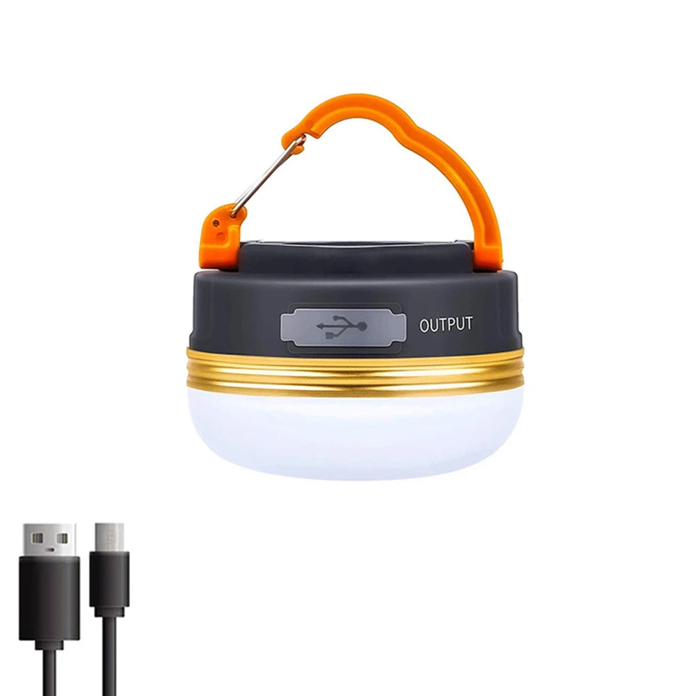 Portable 10W COB+LED Outdoor Lantern - 1800mAh USB Rechargeable Camping Light for Hiking, Fishing & Night Adventures