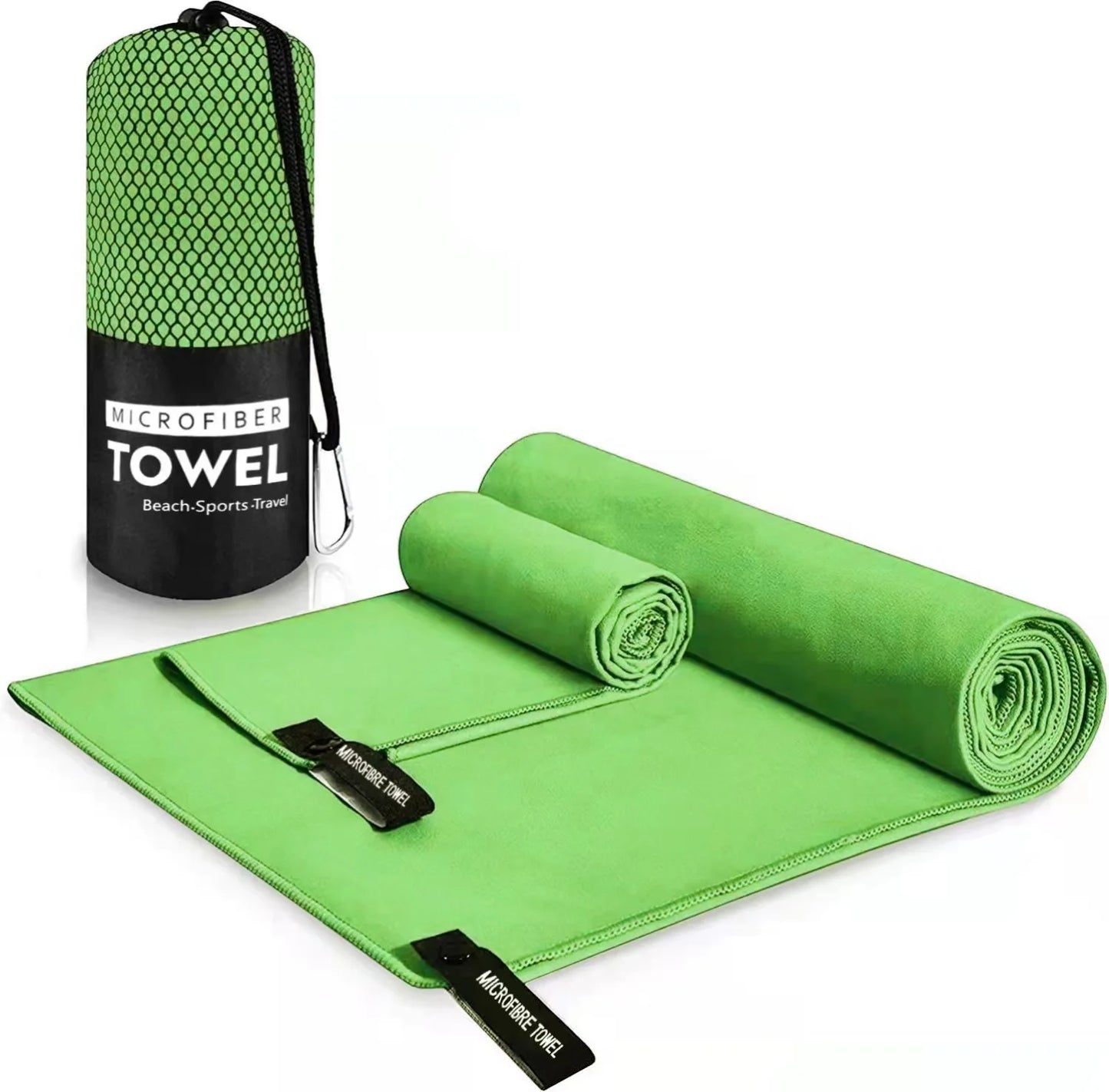 Ultralight Microfiber Sports Towel - Quick Dry Portable Beach Towel with Pocket for Swimming, Pool, Gym, Fitness & Yoga