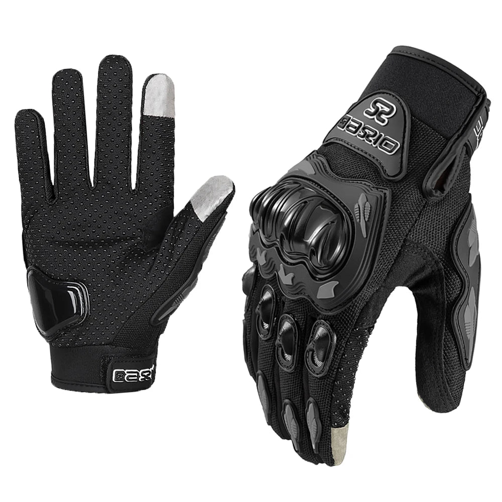 Full Finger Motorcycle Gloves - Summer Breathable, Touch Screen, Non-Slip Racing Gloves