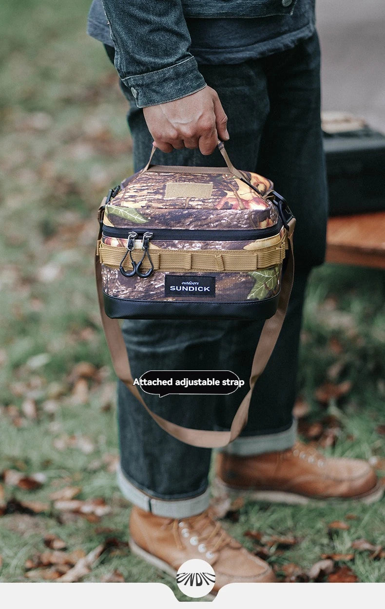 Premium 900D Waterproof Thermal Picnic Cooler Bag - Large Camping Travel Organizer for BBQ & Outdoor Family Activities