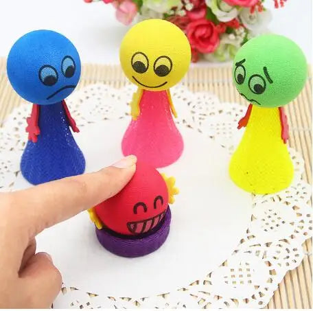 10-Piece Multicolor Jumping Elf Dolls Set - Creative Plastic Toys for Kids Birthday Party Gift