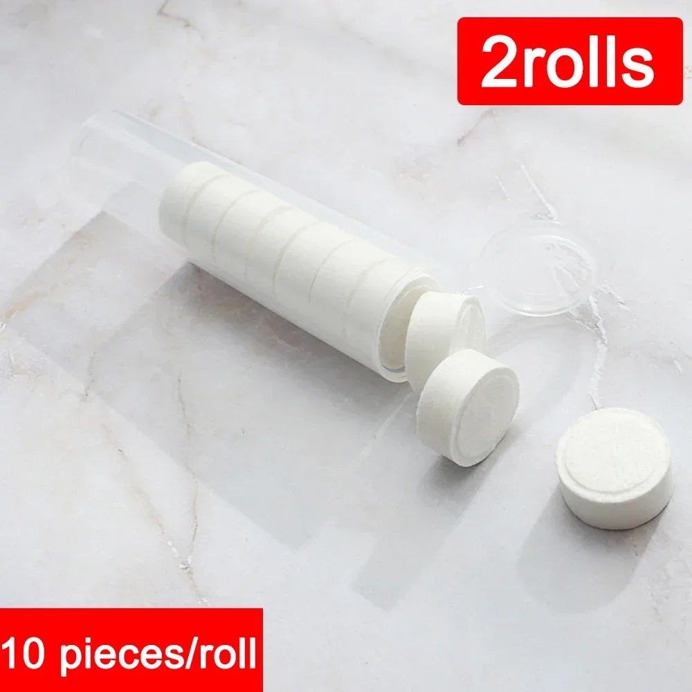Portable Compressed Travel Towels - 10/20 Pack Non-Woven Disposable Face Towels for Outdoor Camping & Hiking