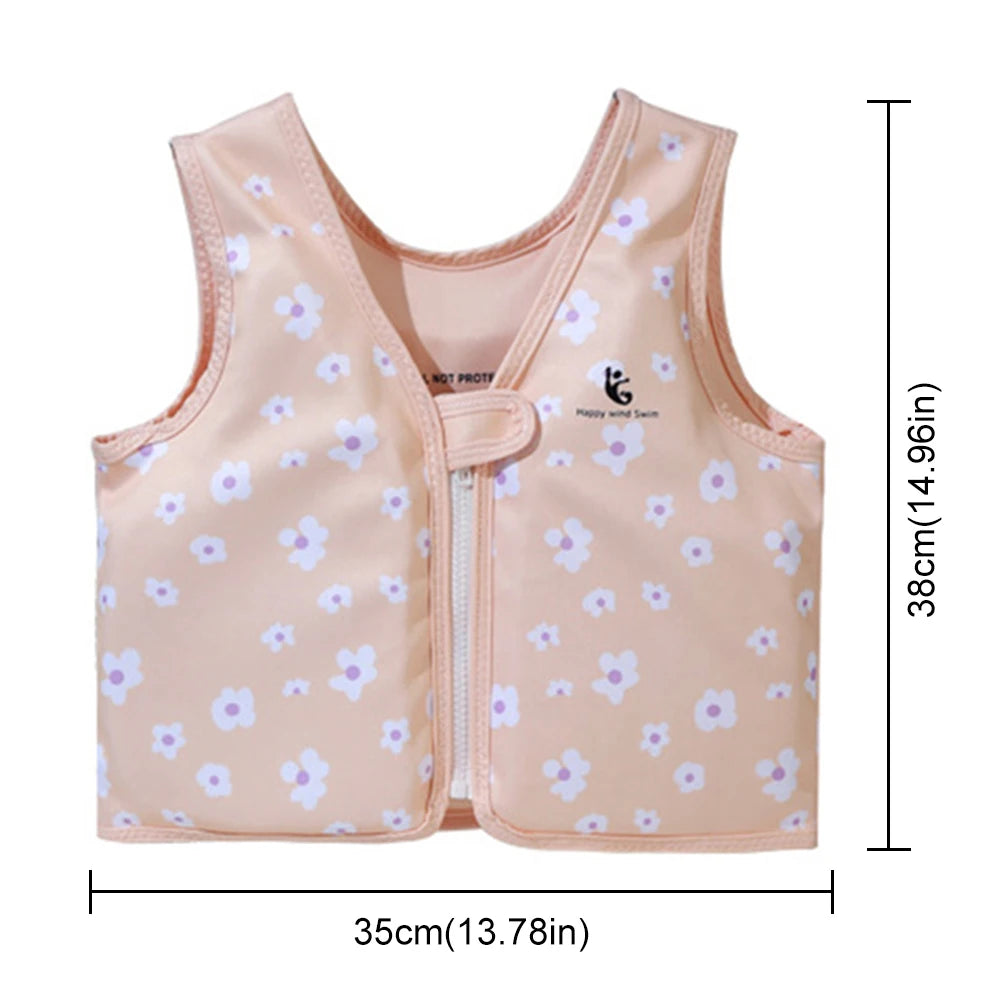 Children's Cartoon Swimming Life Vest - Toddler Buoyancy Aid Jacket for Pool Safety