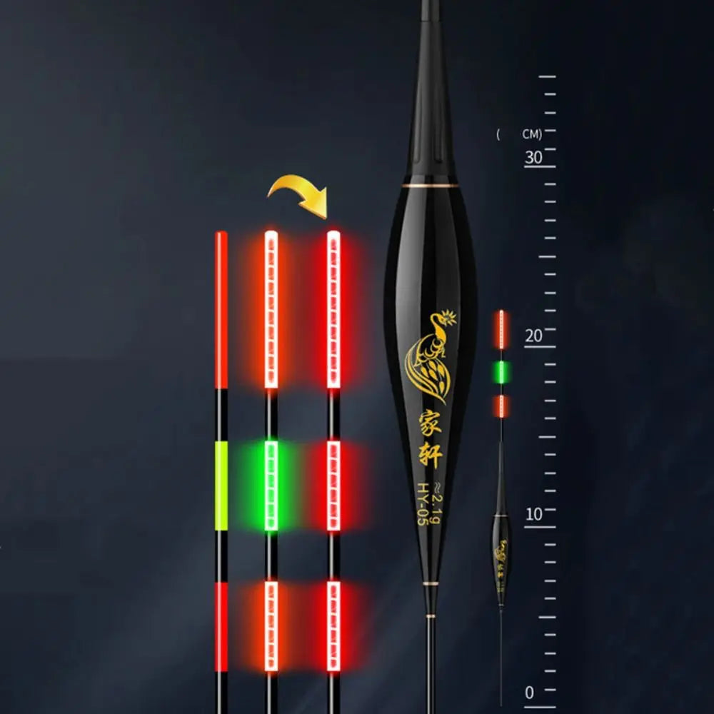 LED Fishing Float with Gravity Sensor - Night Fishing Strobe Light with Long Tail and High Sensitivity Buoy