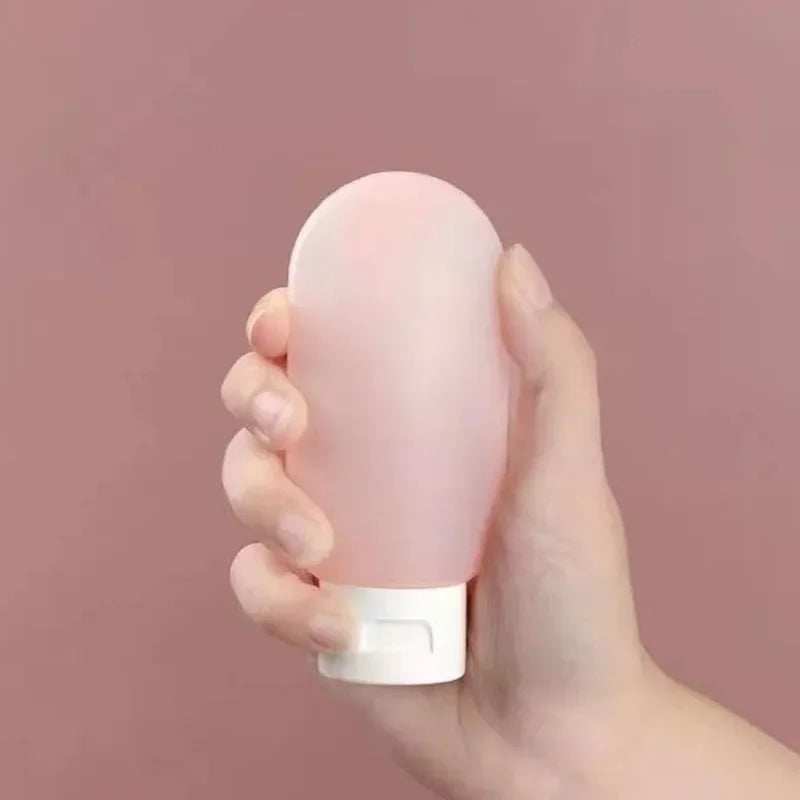 Travel Squeeze Bottles Set - 4 Pack 60ml Refillable Soft Lotion Containers for Shampoo & Toiletries