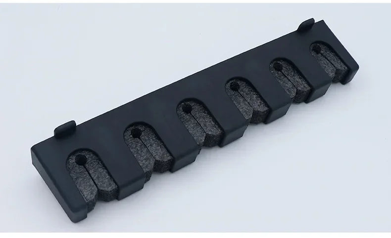 6-Hole Wall-Mounted Fishing Rod Holder - Vertical & Horizontal Display Rack