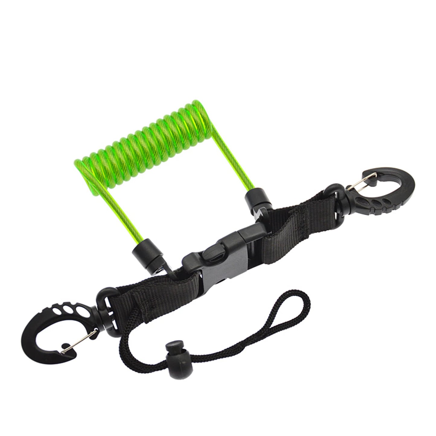 Anti-Loss Spiral Coil Safety Leash for Camera & Flashlight - Diving Snorkeling Surfing Kayaking Equipment