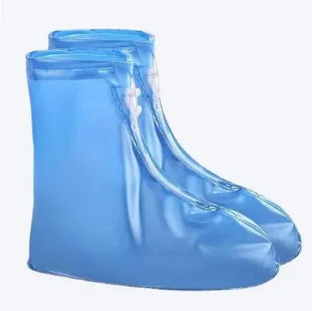 Waterproof Shoe Covers - Non-Slip Reusable Rain & Snow Boot Protectors with PVC Silicone Sole for Women & Men (1 Pair)