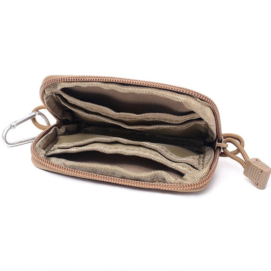 Tactical Waterproof EDC Pouch - Multi-Purpose Waist Bag with Card Slots, Zippers & Travel Kit Features