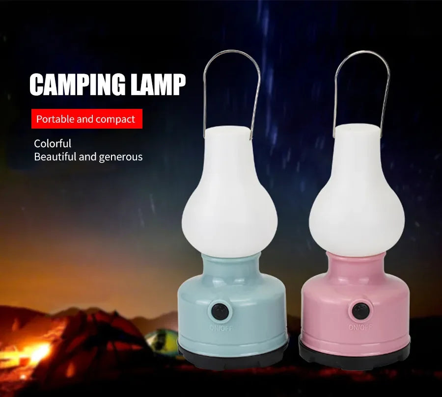 Waterproof Outdoor Tent Lamp - 2 Mode Portable Camping Light for Hiking, Climbing & Yard Use