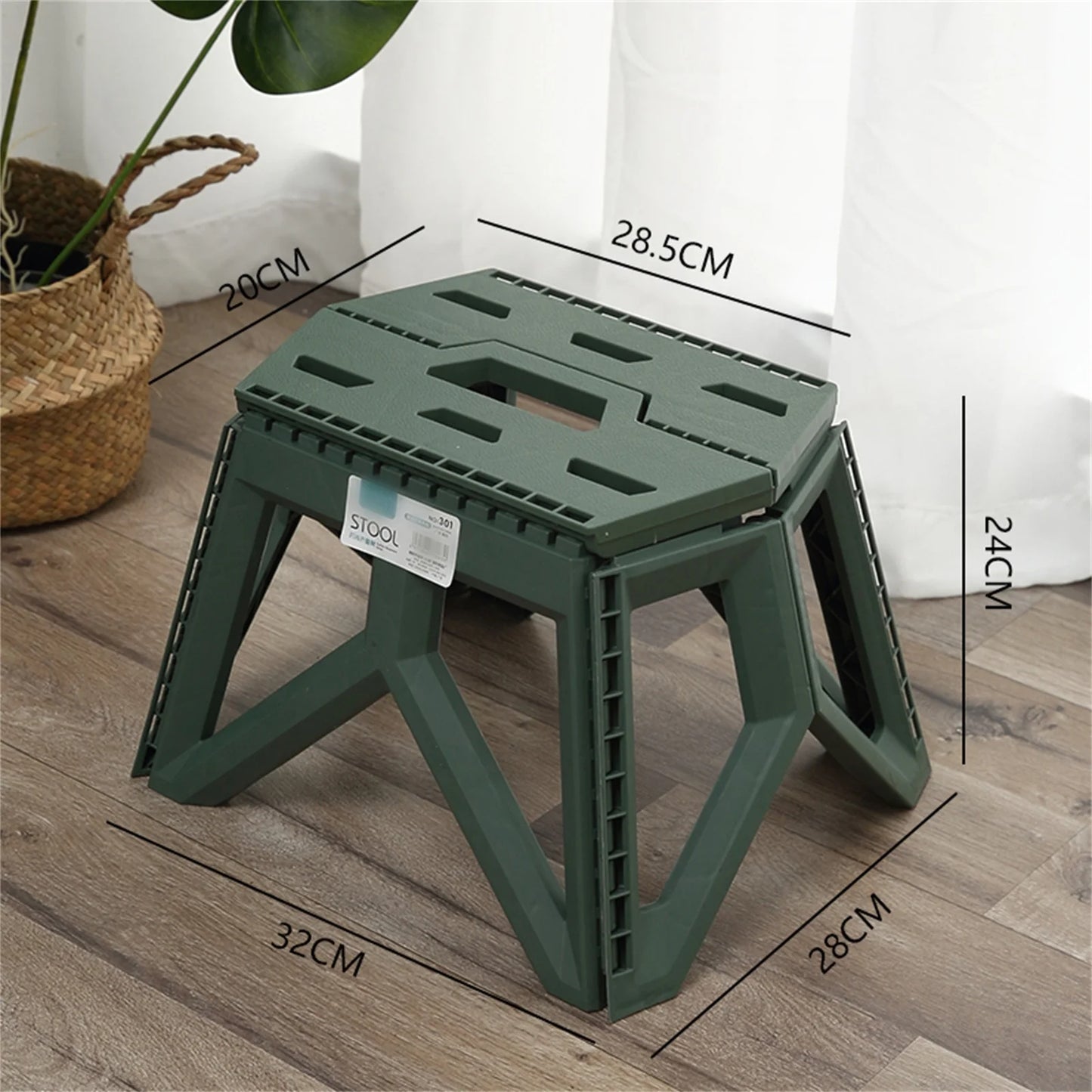 Portable Folding Camping Stool - High Load Bearing Outdoor Chair for Fishing, Beach & Camping