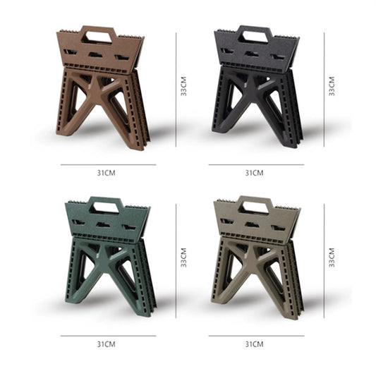 Portable Folding Camping Stool - High Load Bearing Outdoor Chair for Fishing, Beach & Camping