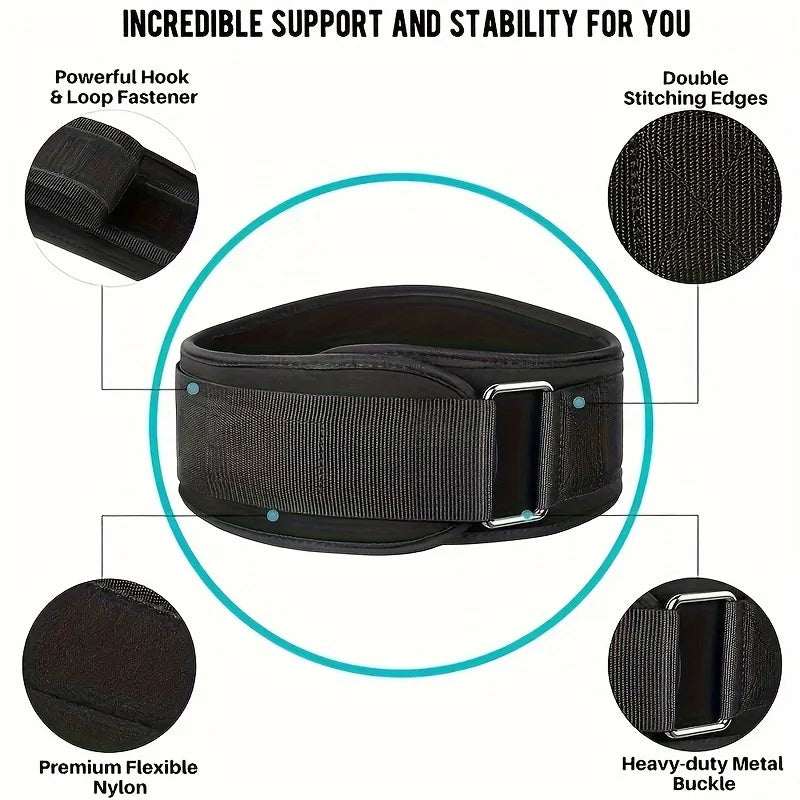 Enhanced Back Support Belt for Women & Men - Relieves Lower Back Pain & Provides All-Around Lumbar Support for Gym & Outdoor Sports