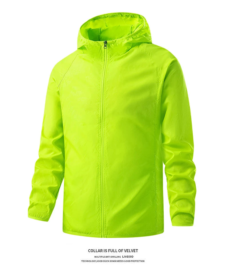 Unisex Waterproof Hiking Jacket - Sun Protection Windbreaker for Outdoor Camping & Climbing
